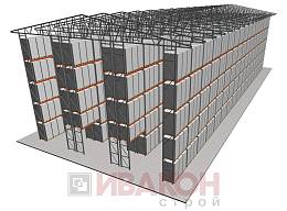 Самонесущие склады (стеллажи)